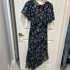 Astr the Label - Size Small Navy Flower Dress